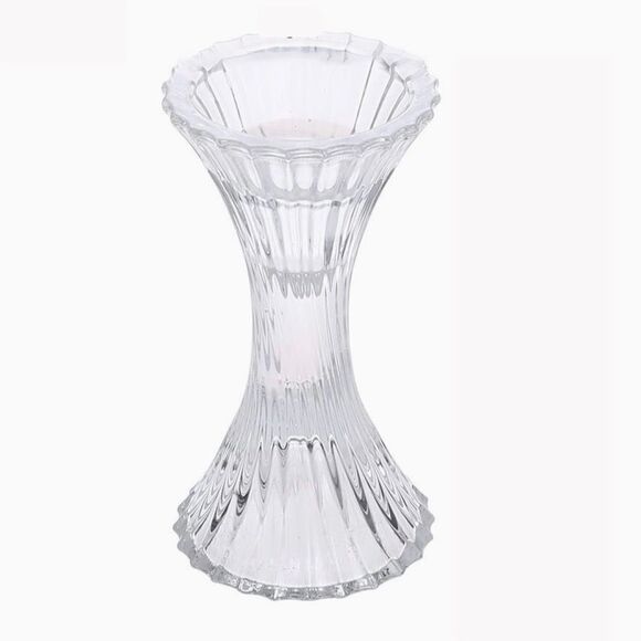 Mikasa Other - Mikasa Crystal Candlestick Holder Hourglass Design for Taper Candle